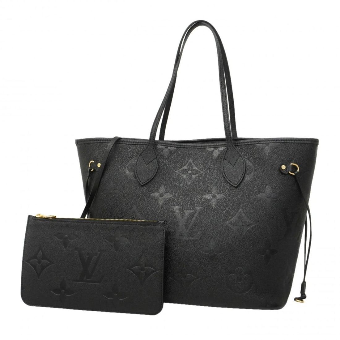 Louis Vuitton Monogram Empreinte Neverfull MM Tote Bag M45685 Noir (Women's) (1 of 14)