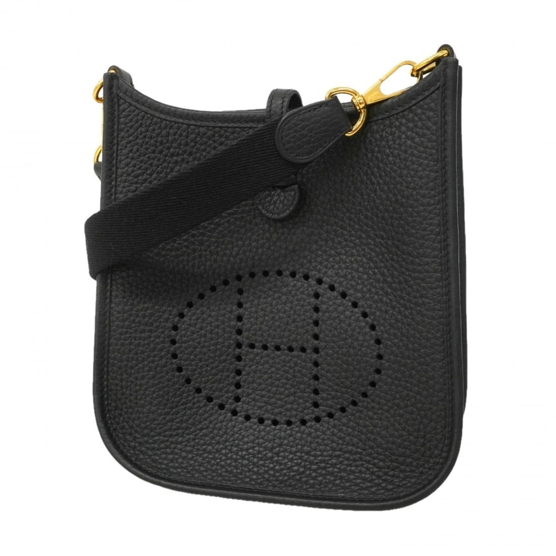 Hermes Evelyne TPM Shoulder Bag, Taurillon Clemence Leather, Black, W Stamp, Women's: --- Catalog ---Category: SizeSize (HxWxD): 18cm x 17.5cm x 5.5cm / 7.08'' x 6.88'' x 2.16''Category: DesignType: Shoulder bagColor: BlackGender: WomenMaterial: Taurillon clemence leather Hardware Colo