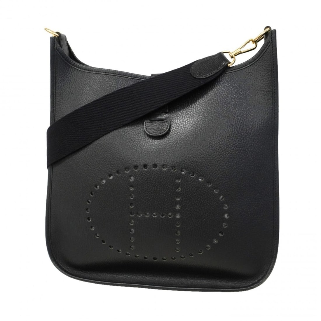 Hermes Evelyne 1GM Shoulder Bag, Ardennes Black, ?E Stamp, Women's: --- Catalog ---Category: SizeSize (HxWxD): 31.5cm x 32.5cm x 8.5cm / 12.4'' x 12.79'' x 3.34''Category: DesignType: Shoulder bagColor: BlackGender: WomenMaterial: Ardennes leather Hardware Color: Gold
