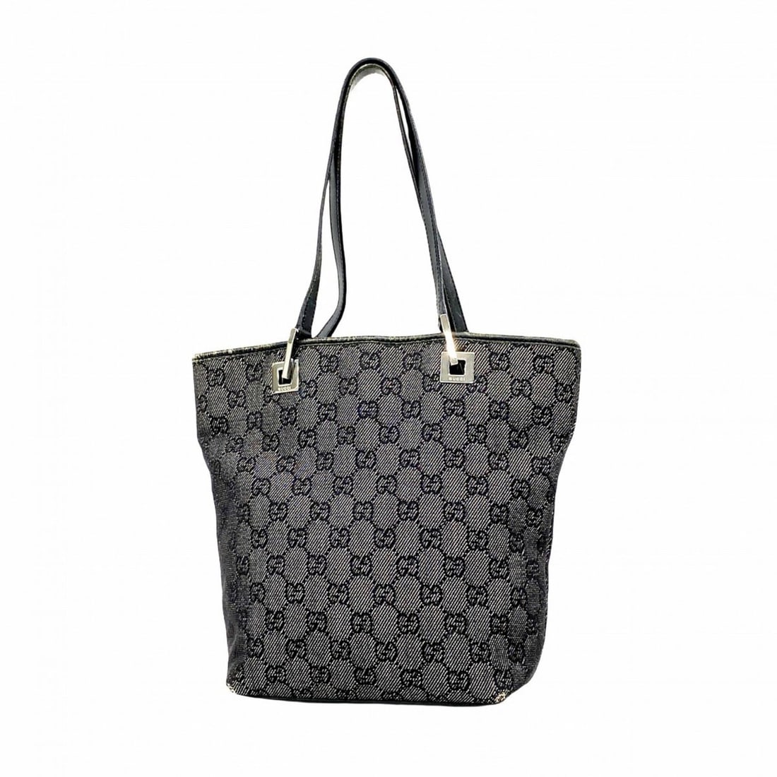Gucci Tote Bag 31244 Denim Black Women's: --- Catalog ---Category: SizeSize (HxWxD): 25cm x 18cm x 9cm / 9.84'' x 7.08'' x 3.54''Category: DesignType: Tote bagColor: BlackGender: WomenMaterial: Denim Hardware Color: SilverCategory: GeneralMPN