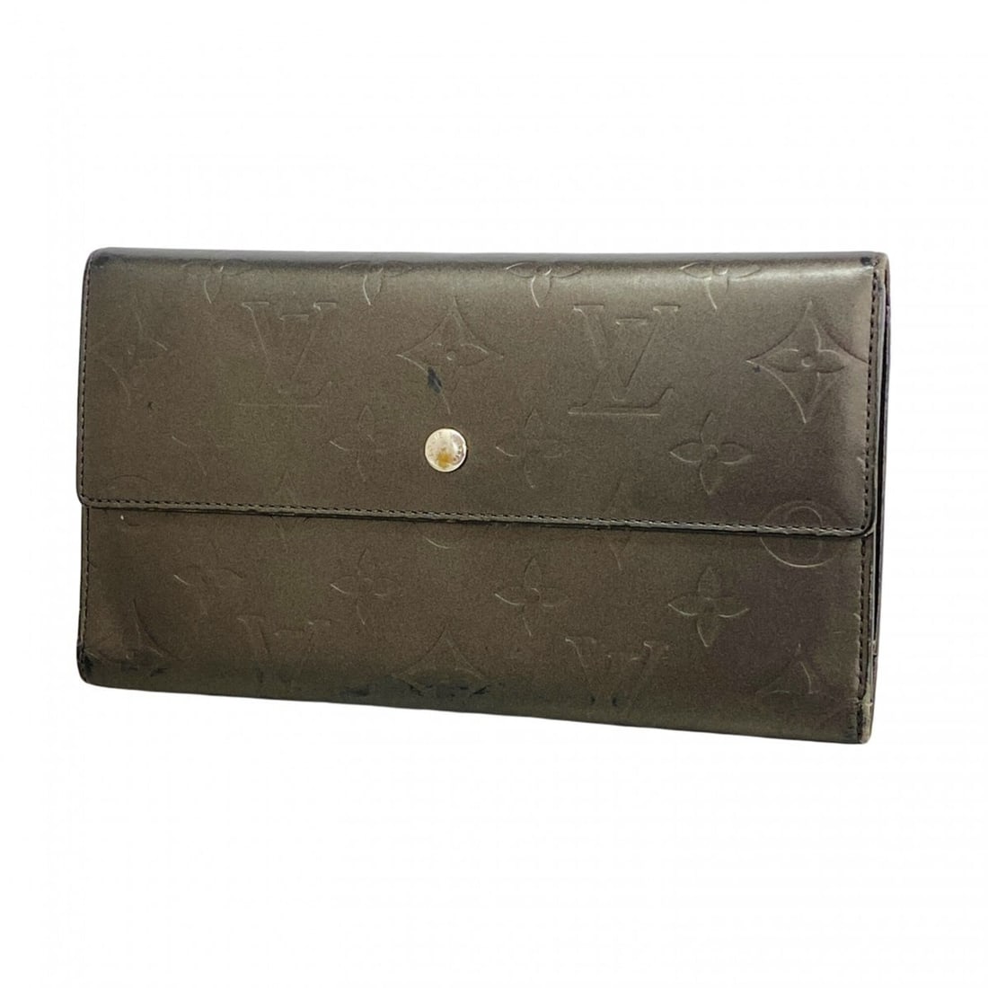 Louis Vuitton Tri-fold Long Wallet Monogram Mat Portefeuille Tresor International M65102 Noir: --- Catalog ---Category: SizeSize (HxWxD): 10.5cm x 19cm x 1.5cm / 4.13'' x 7.48'' x 0.59''Category: DesignType: Long wallet (tri-fold)Color: NoirGender: Men,WomenCategory: GeneralMPN: M65102Brand: Lo