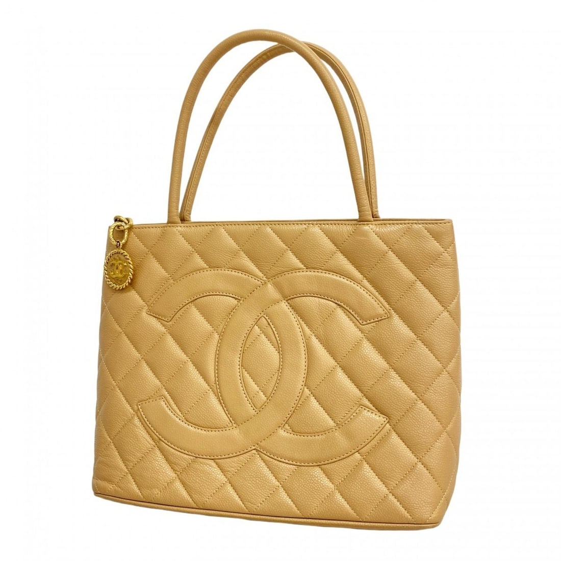 Chanel Tote Bag, Reissue Tote, Caviar Leather, Beige, Women's (1 of 12)