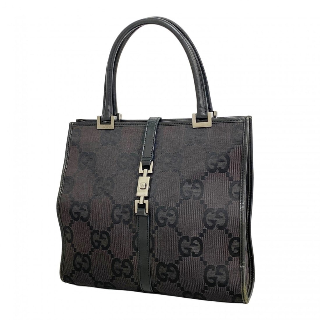 Gucci GG Canvas Jackie Handbag 002 1065 Black Women's: --- Catalog ---Category: SizeSize (HxWxD): 23cm x 25cm x 6cm / 9.05'' x 9.84'' x 2.36''Category: DesignType: HandbagColor: BlackGender: WomenMaterial: Canvas Hardware Color: SilverCategory: GeneralMPN