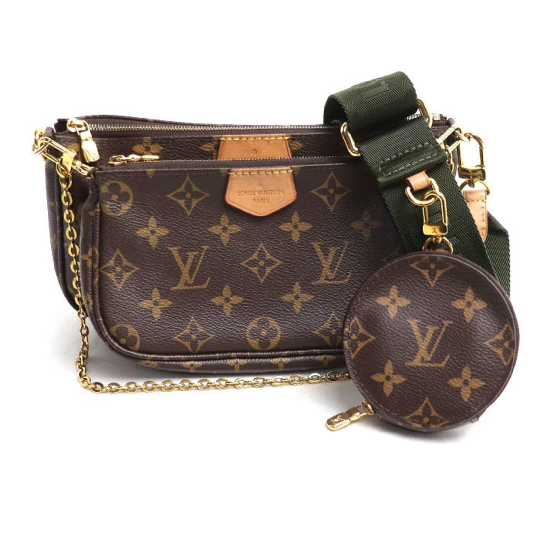LOUIS VUITTON Louis Vuitton Multi Pochette Accessoires 2-Way Shoulder Bag Monogram Brown Khaki: --- Catalog ---Category: DesignType: Pochette, Pouch, Shoulder bagColor: Brown, KhakiGender: WomenMaterial: Monogram Category: GeneralMPN: M44813Brand: Louis VuittonCountry of Origin: France--- Item L