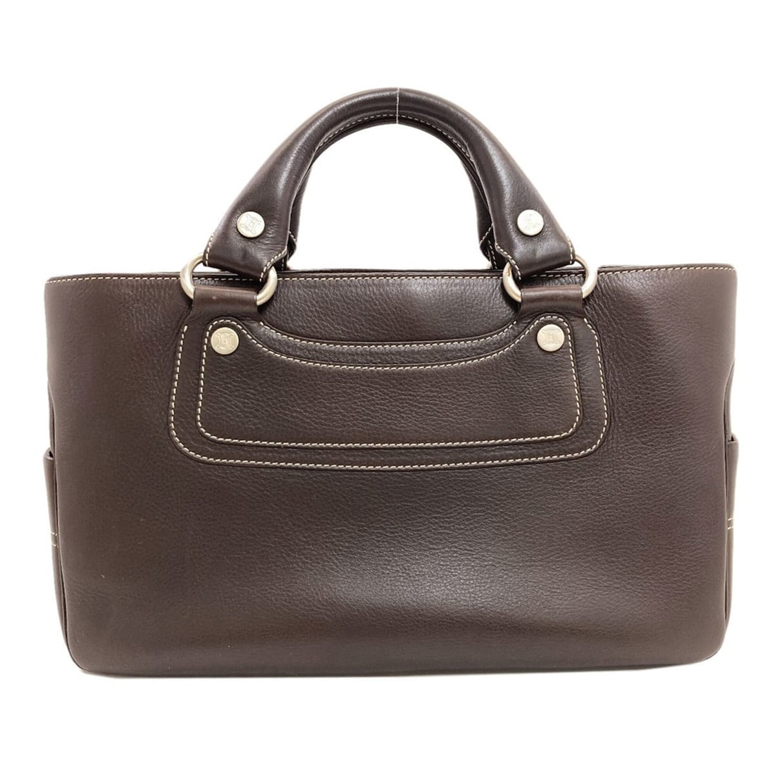 Celine Boogie Bag Handbag, Calfskin, Women's CELINE: --- Catalog ---Category: SizeSize (HxWxD): 19cm x 36cm x 13cm / 7.48'' x 14.17'' x 5.11''Category: DesignType: HandbagColor: BrownGender: WomenMaterial: Leather Leather/Fur Type: CalfskinCategory: Gen