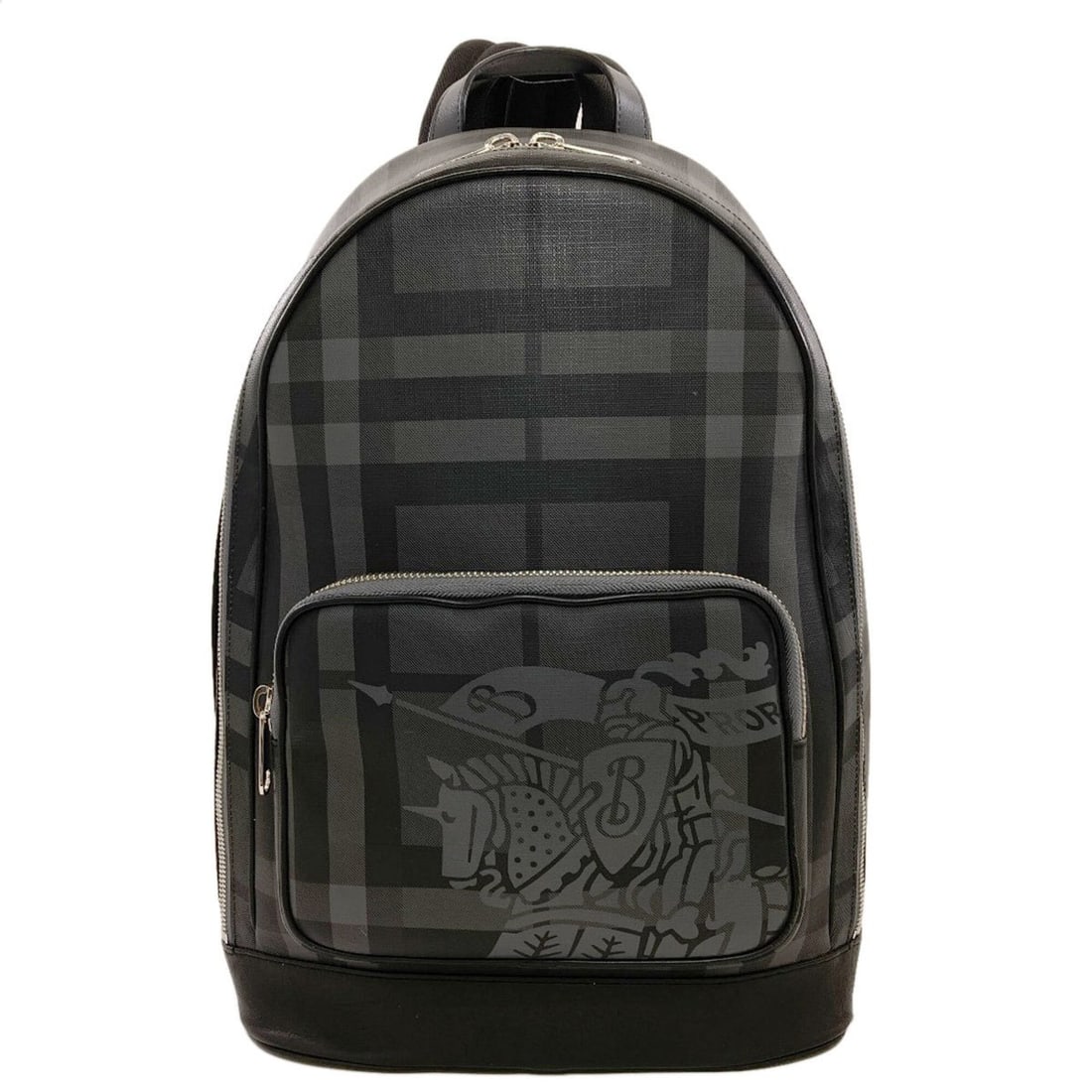 Burberry Rocco Check Pattern Backpack/Daypack, PVC, Women's BURBERRY: --- Catalog ---Category: SizeSize (HxWxD): 42.5cm x 29cm x 14cm / 16.73'' x 11.41'' x 5.51''Category: DesignType: BackpackColor: Black, GrayGender: WomenMaterial: PVC Category: GeneralBrand: Burberry-