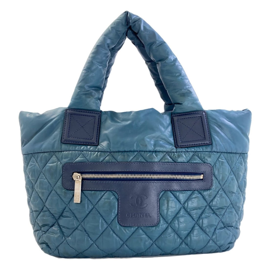 Chanel Coco Cocoon Silver Hardware Nylon Handbag for Women CHANEL: --- Catalog ---Category: SizeSize (HxWxD): 24cm x 44cm x 16cm / 9.44'' x 17.32'' x 6.29''Category: DesignType: HandbagColor: BlueGender: WomenMaterial: Nylon Category: GeneralBrand: Chanel--- Item Lis