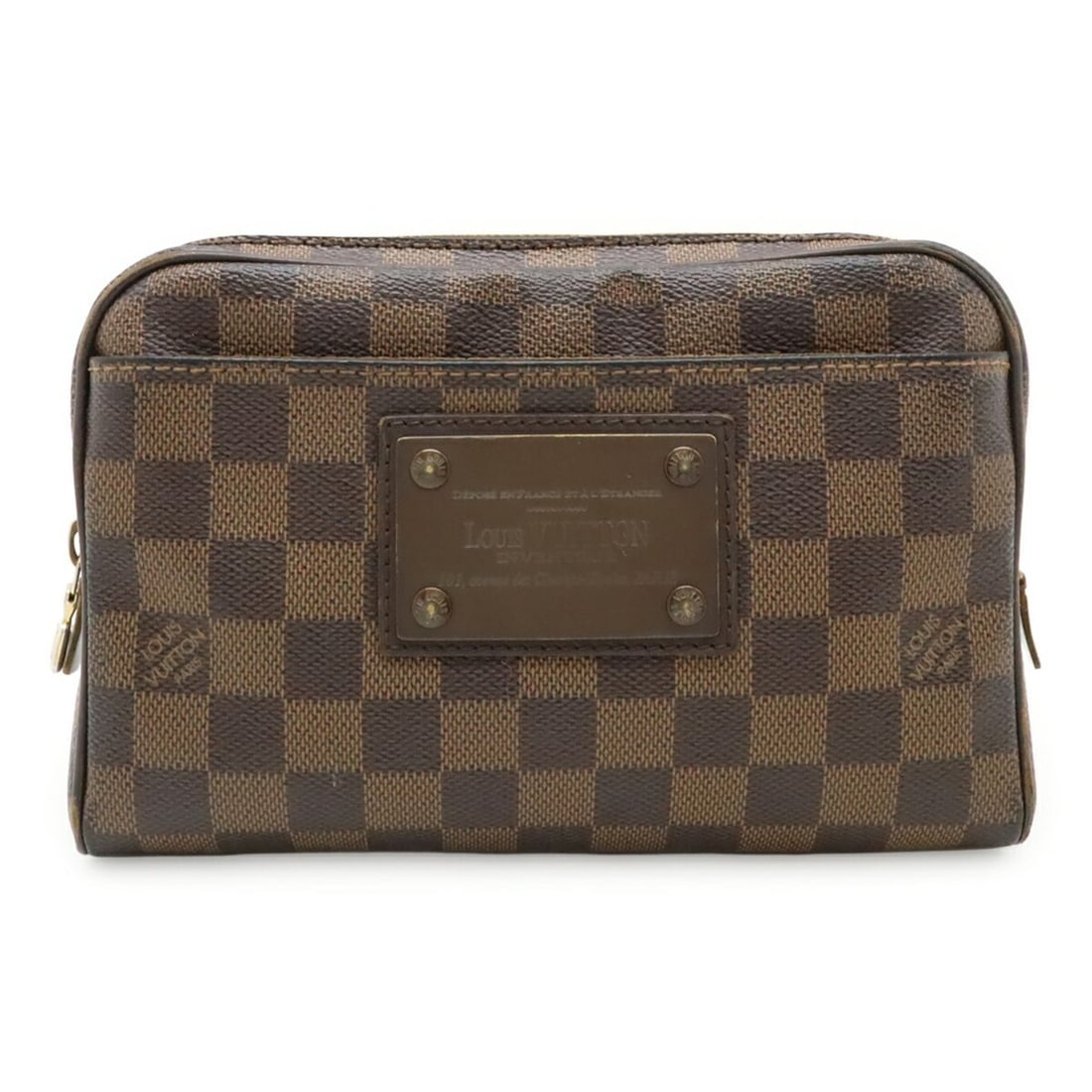 LOUIS VUITTON Louis Vuitton Damier Bum Bag Brooklyn Body Waist Hip N41101: --- Catalog ---Category: SizeSize (HxWxD): 14cm x 21cm x 4cm / 5.51'' x 8.26'' x 1.57''Category: DesignType: Sling bagColor: BrownGender: WomenMaterial: Damier Canvas , PVC Category: GeneralMPN: N4110