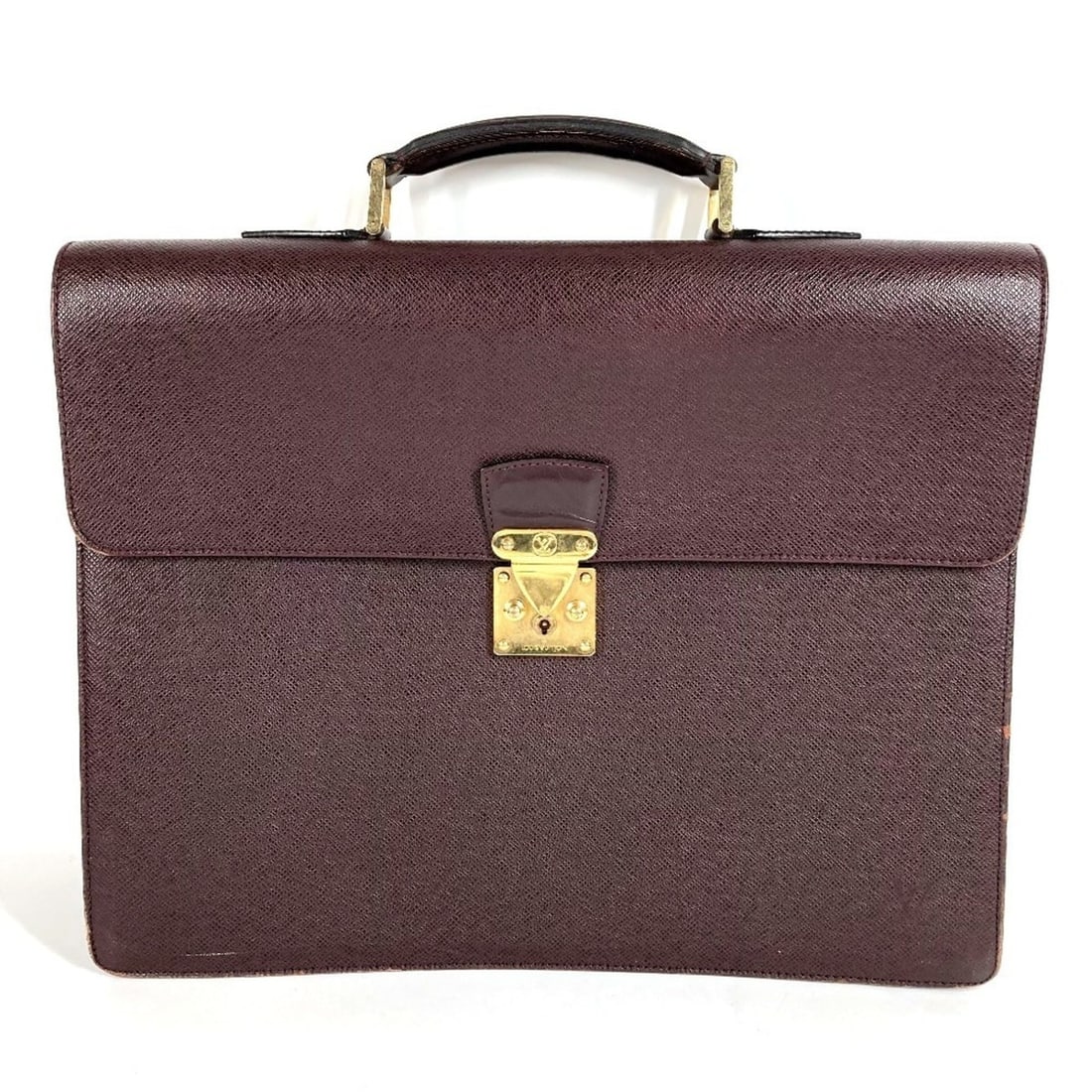 LOUIS VUITTON M30036 Taiga Serviette Moscova Bag, Handbag, Document Briefcase, Business Leather,: --- Catalog ---Category: SizeSize (HxWxD): 31cm x 40.5cm x 9.5cm / 12.2'' x 15.94'' x 3.74''Category: DesignType: Briefcase, HandbagColor: Acajou, PurpleGender: Men,WomenMaterial: Taiga leather Catego