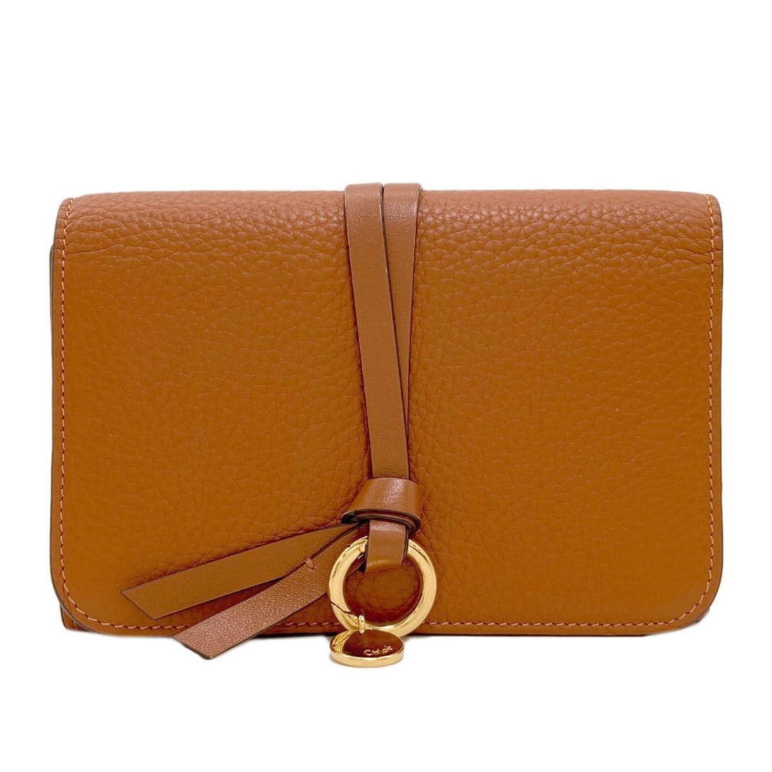 Chloé Chloe Alphabet Long Wallet Leather Women's CHLOE: --- Catalog ---Category: SizeSize (HxWxD): 10cm x 15cm x 2.5cm / 3.93'' x 5.9'' x 0.98''Category: DesignType: Long wallet (bi-fold)Color: BrownGender: WomenMaterial: Leather Category: GeneralBrand: Ch