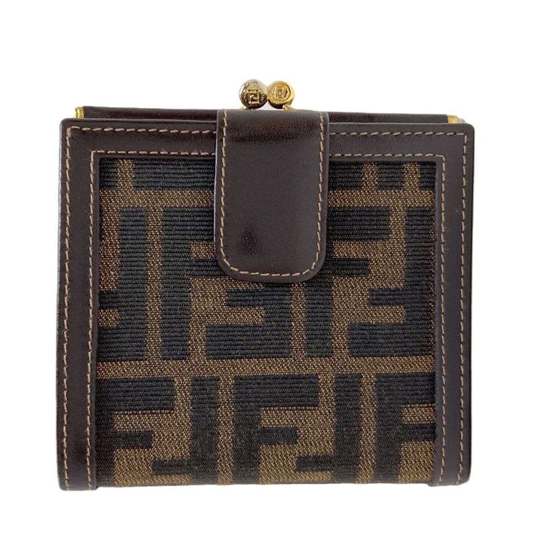 Fendi Zucca Pattern Bi-fold Wallet, Canvas/Leather, Women's FENDI (1 of 19)