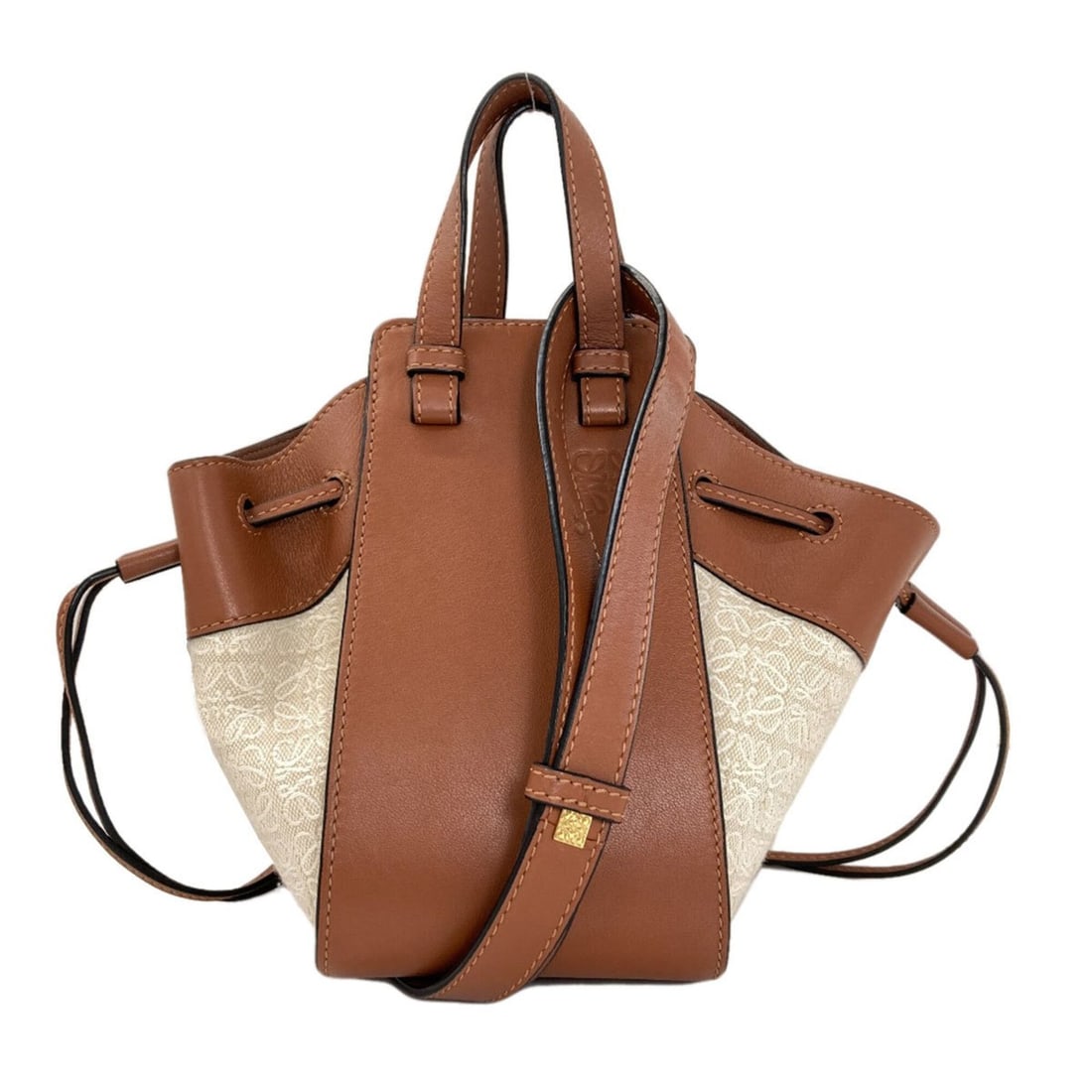 Loewe Hammock 2-Way Handbag, Canvas/Calfskin, Women's LOEWE (1 of 20)