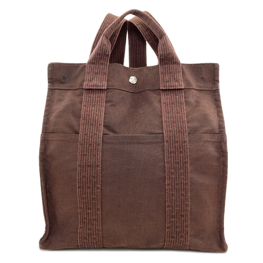 Hermes Herline Ad MM Backpack/Daypack, Canvas, Women's: --- Catalog ---Category: SizeSize (HxWxD): 33cm x 31cm x 12cm / 12.99'' x 12.2'' x 4.72''Category: DesignType: BackpackColor: BrownGender: WomenMaterial: Canvas Category: GeneralBrand: Hermes--- Item 