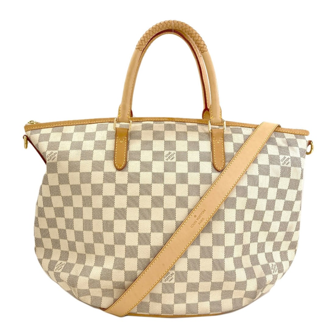 Louis Vuitton M48252 Riviera MM Tote Bag, Damier Canvas, Women's LOUIS VUITTON: --- Catalog ---Category: SizeSize (HxWxD): 30.5cm x 43.5cm x 16.5cm / 12'' x 17.12'' x 6.49''Category: DesignType: Tote bagColor: Azur, Damier CanvasGender: WomenMaterial: Damier Canvas Category: Gene