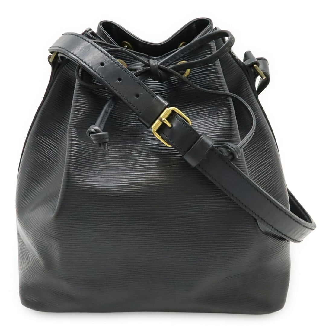 LOUIS VUITTON Louis Vuitton Epi Petit Noé Shoulder Bag, Noir Black, M44102 M59012: --- Catalog ---Category: SizeSize (HxWxD): 27cm x 25cm x 18.5cm / 10.62'' x 9.84'' x 7.28''Category: DesignType: Shoulder bagColor: Black, NoirGender: WomenMaterial: Epi leather Category: GeneralMPN: 