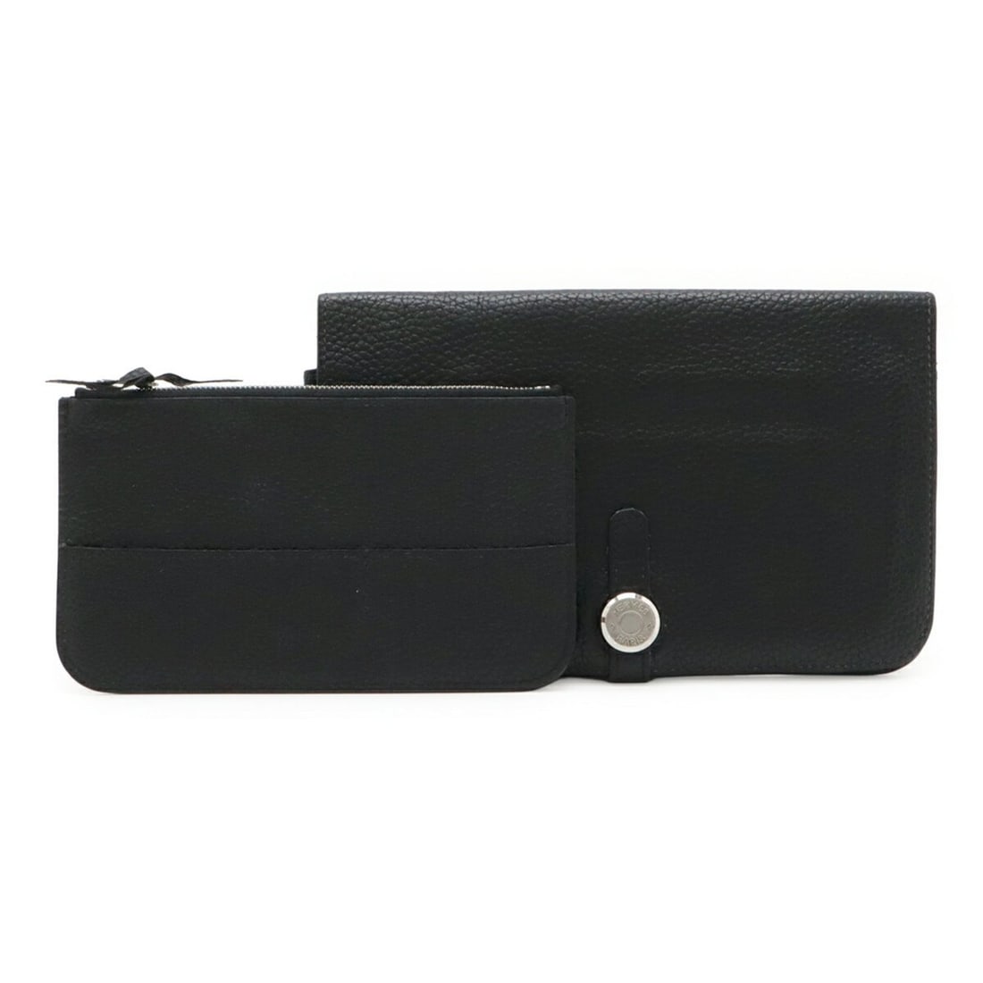HERMES Dogon Duo GM Bi-fold Long Wallet Togo Leather Black Coin Purse ?I Stamp: --- Catalog ---Category: SizeSize (HxWxD): 12.5cm x 19.5cm / 4.92'' x 7.67''Category: DesignType: Long wallet (bi-fold)Color: BlackGender: Women,MenMaterial: Togo leather Category: GeneralBrand: Herme