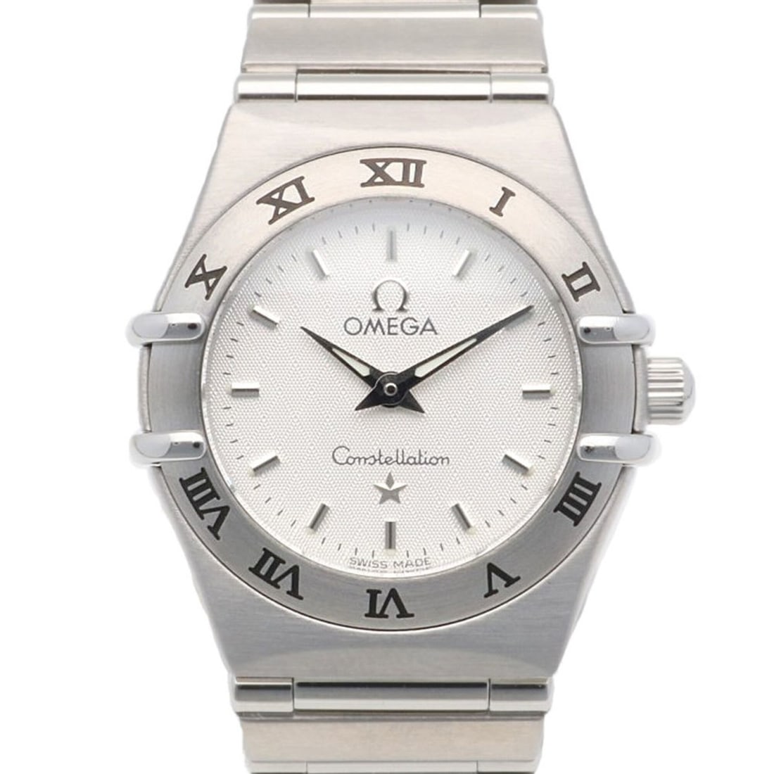 Omega Constellation Mini Wristwatch, Stainless Steel Quartz, Polished, 59932XXX, Ladies' OMEGA: --- Catalog ---Category: SizeWrist Size: 14cm / 5.51''Case Diameter: 22mm / 0.87''Category: DesignType: WristwatchGender: WomenMaterial (Band): Stainless steelMaterial (Case): Stainless steelCategory: