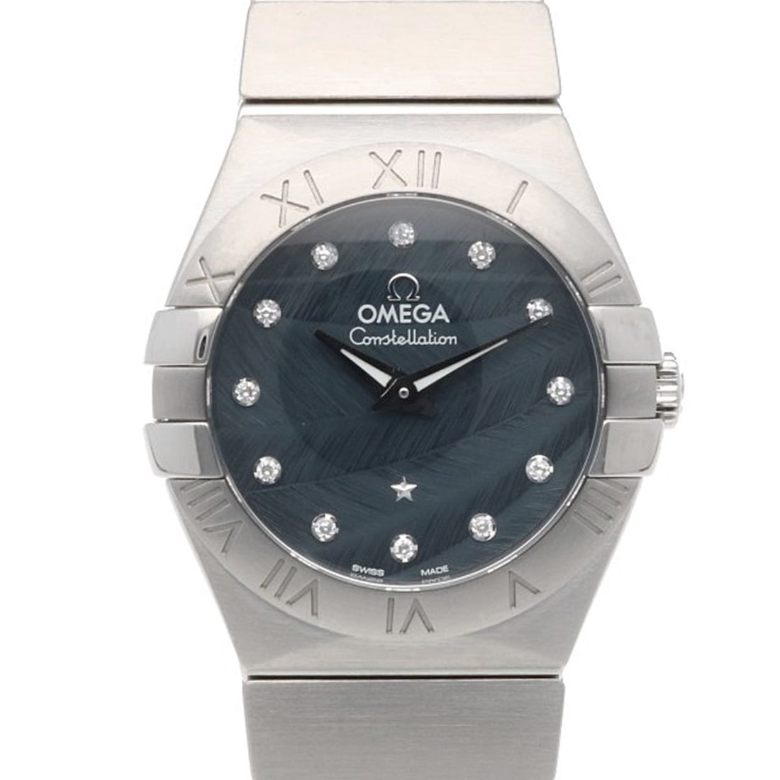 Omega Constellation Watch, Stainless Steel, Quartz, 12P Diamond, 12310276053001, Ladies', 92394XXX: --- Catalog ---Category: SizeWrist Size: 16.5cm / 6.49''Case Diameter: 28mm / 1.1''Category: DesignType: WristwatchGender: WomenMaterial (Band): Stainless steelMaterial (Case): Stainless steelCategory