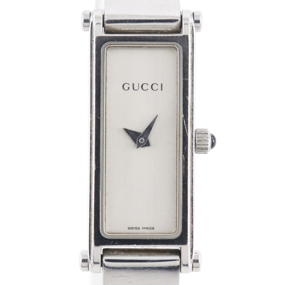Gucci 1500L Stainless Steel Quartz Analog Watch, Silver Dial, Women's: --- Catalog ---Category: SizeWrist Size: 16cm / 6.29''Case Diameter: 12mm / 0.47''Category: DesignType: WristwatchGender: WomenColor (Dial): SilverMaterial (Band): Stainless steelMaterial (Case): Stai