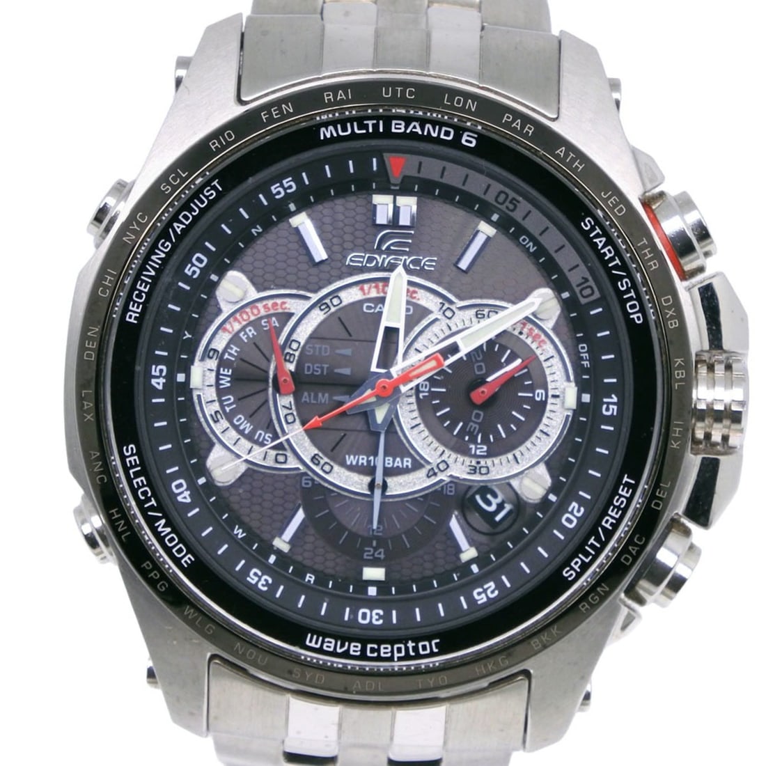 Casio Edifice Multi-Band 6 EQW-M710DB-1A2JF Stainless Steel Gray Solar Radio-Controlled Chronograph: --- Catalog ---Category: SizeWrist Size: 18cm / 7.08''Case Diameter: 48mm / 1.89''Category: DesignType: WristwatchGender: MenColor (Dial): GrayMaterial (Band): Stainless steelMaterial (Case): Stainles
