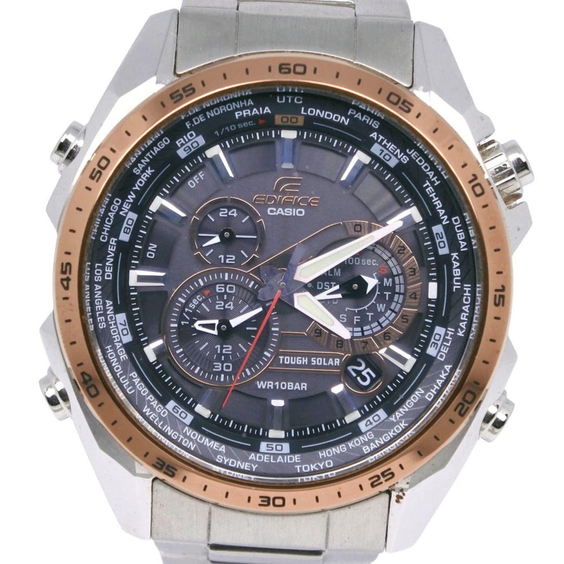 Casio Edifice EQS-500 Stainless Steel Chronograph Watch with Gray Dial, Men's: --- Catalog ---Category: SizeWrist Size: 17.5cm / 6.88''Case Diameter: 43mm / 1.69''Category: DesignType: WristwatchGender: MenColor (Dial): GrayMaterial (Band): Stainless steelMaterial (Case): Stainl