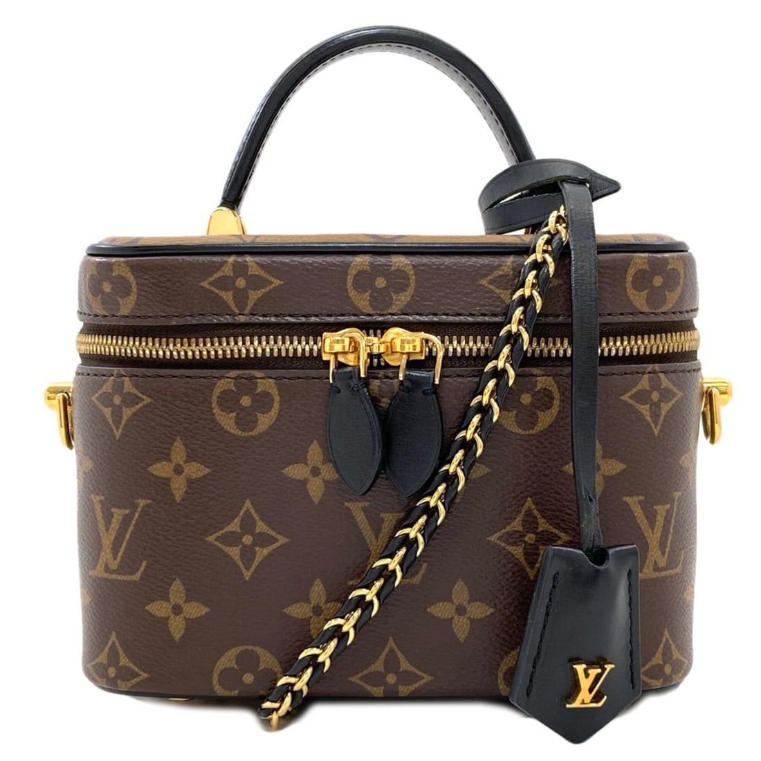 Louis Vuitton M45165 Vanity NV Handbag, Monogram Canvas, Women's LOUIS VUITTON: --- Catalog ---Category: SizeSize (HxWxD): 13.5cm x 18cm x 10cm / 5.31'' x 7.08'' x 3.93''Strap Length: 113.5cm / 44.68''Handle Length: 15.5cm / 6.1''Category: DesignType: HandbagColor: MonogramGender