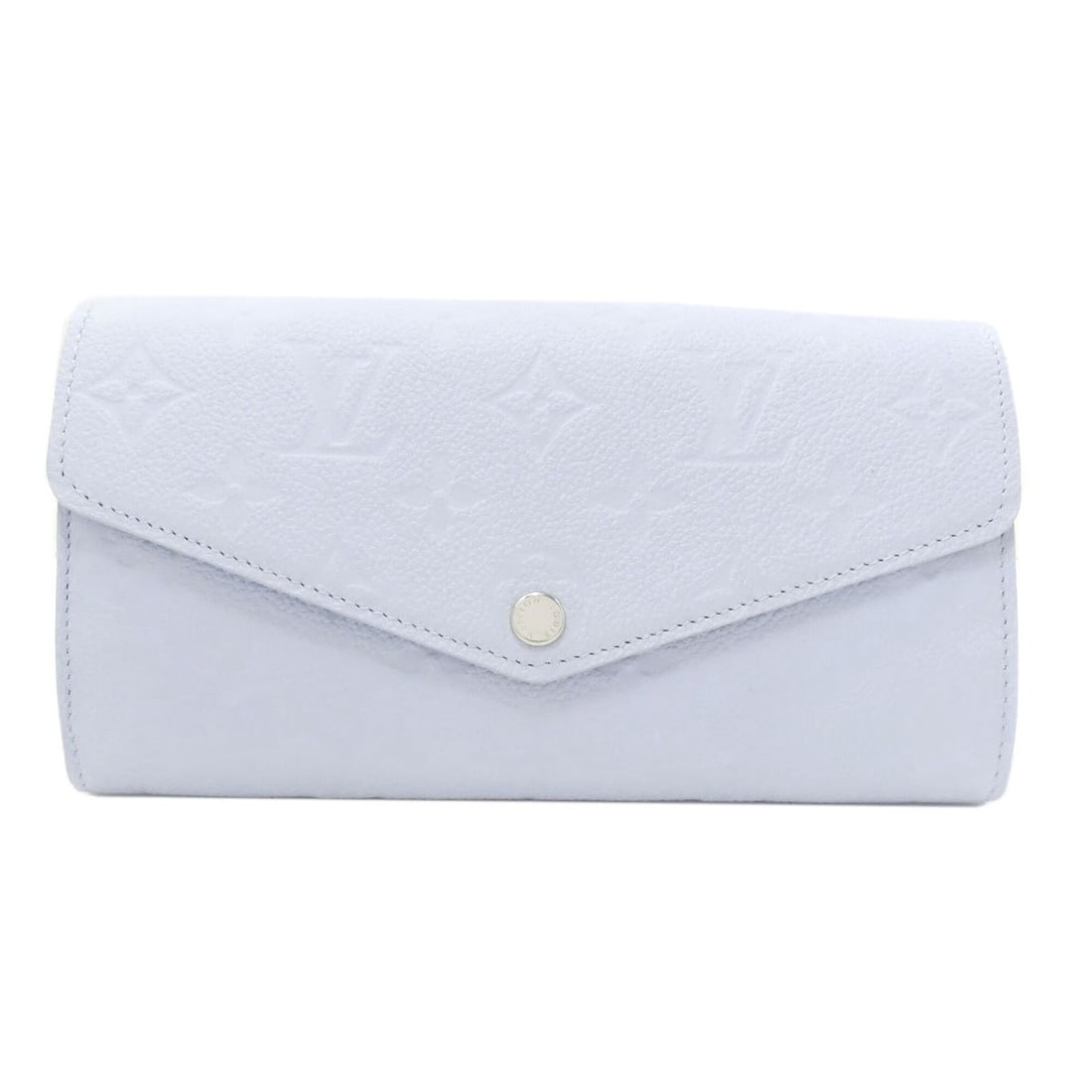 Louis Vuitton M17779 Portefeuille Sarah Long Wallet Empreinte Women's LOUIS VUITTON: --- Catalog ---Category: SizeSize (HxWxD): 11cm x 19cm x 3cm / 4.33'' x 7.48'' x 1.18''Category: DesignType: Long wallet (bi-fold)Color: BlueGender: WomenClosure: ZipperMaterial: Monogram Empreinte Ca