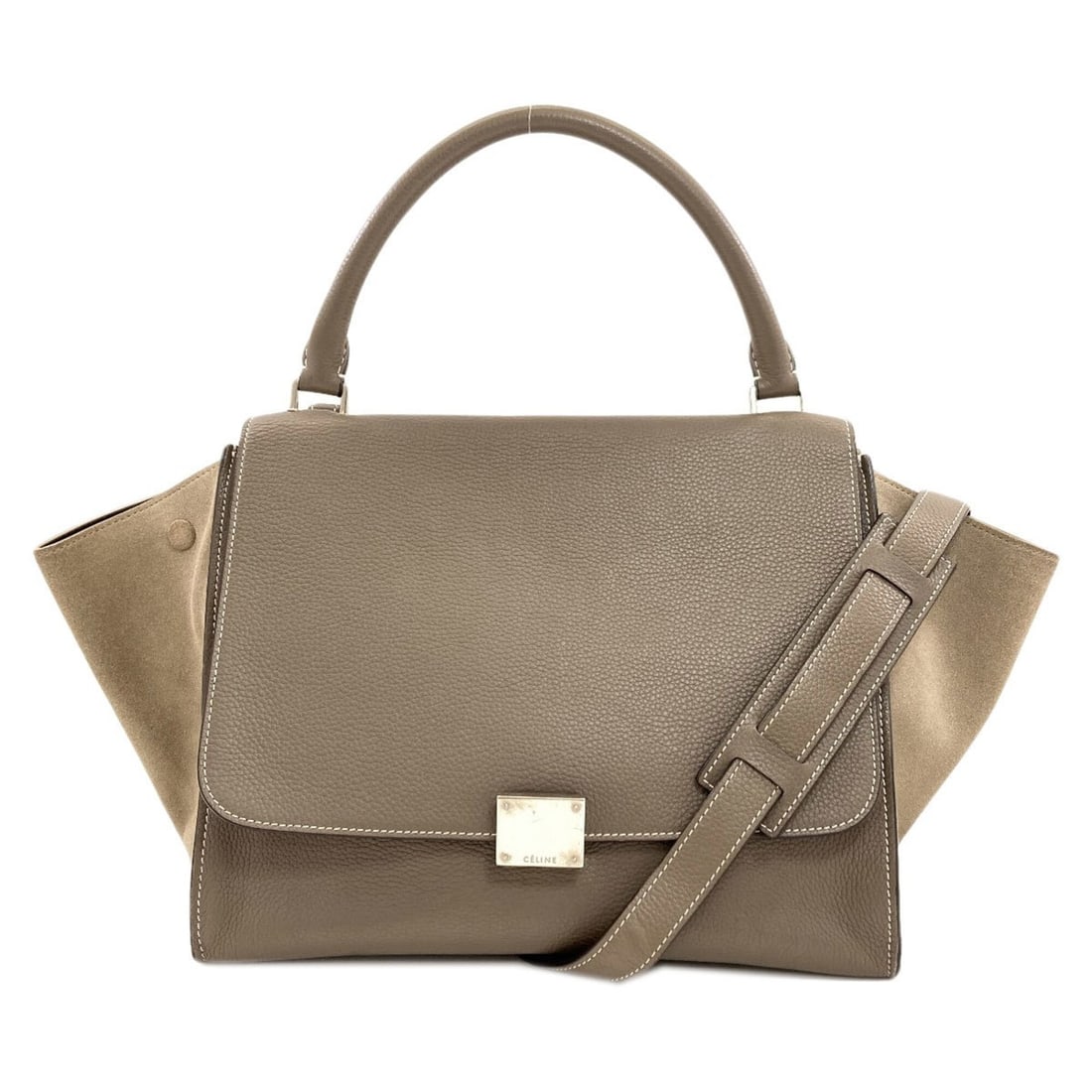 Celine Trapeze 2-Way Handbag, Calfskin/Suede, Women's CELINE (1 of 20)