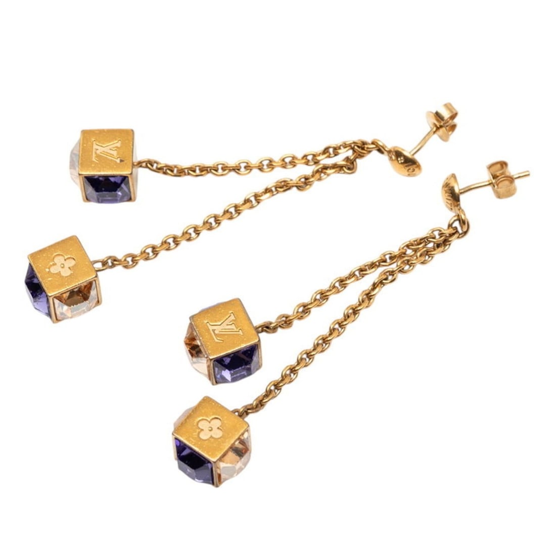 Louis Vuitton Boucles d'Oreilles Pendan Gamble Earrings M65179 Gold Multicolor Plated Women's LOUIS: --- Catalog ---Category: SizeSize (HxWxD): 60.00mm x 10.00mm / 2.36'' x 0.39''Category: DesignType: Stud earringsColor: GoldGender: WomenCategory: GeneralMPN: M65179Brand: Louis Vuitton--- Item List -