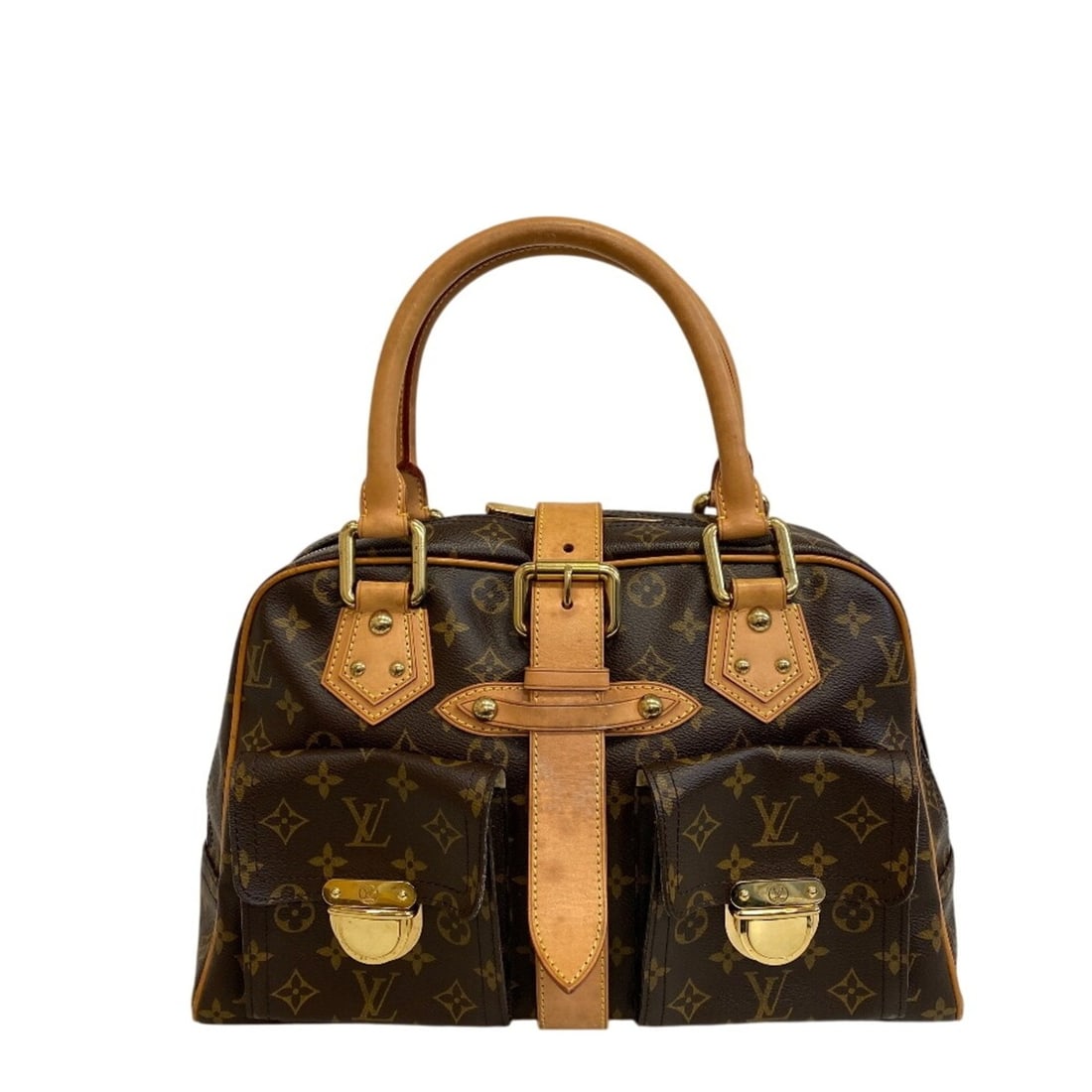 LOUIS VUITTON M40025 Manhattan GM Monogram Handbag Brown: --- Catalog ---Category: SizeSize (HxWxD): 25cm x 39cm x 12.5cm / 9.84'' x 15.35'' x 4.92''Category: DesignType: HandbagColor: Brown, MonogramGender: WomenMaterial: Monogram , Leather Category: Genera