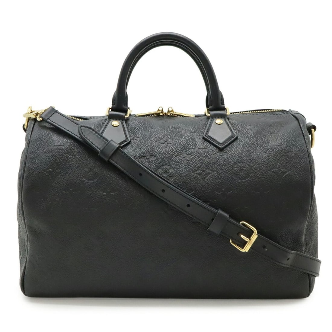 LOUIS VUITTON Louis Vuitton Monogram Empreinte Speedy Soft 30 Handbag Shoulder Bag Infini Black (1 of 15)
