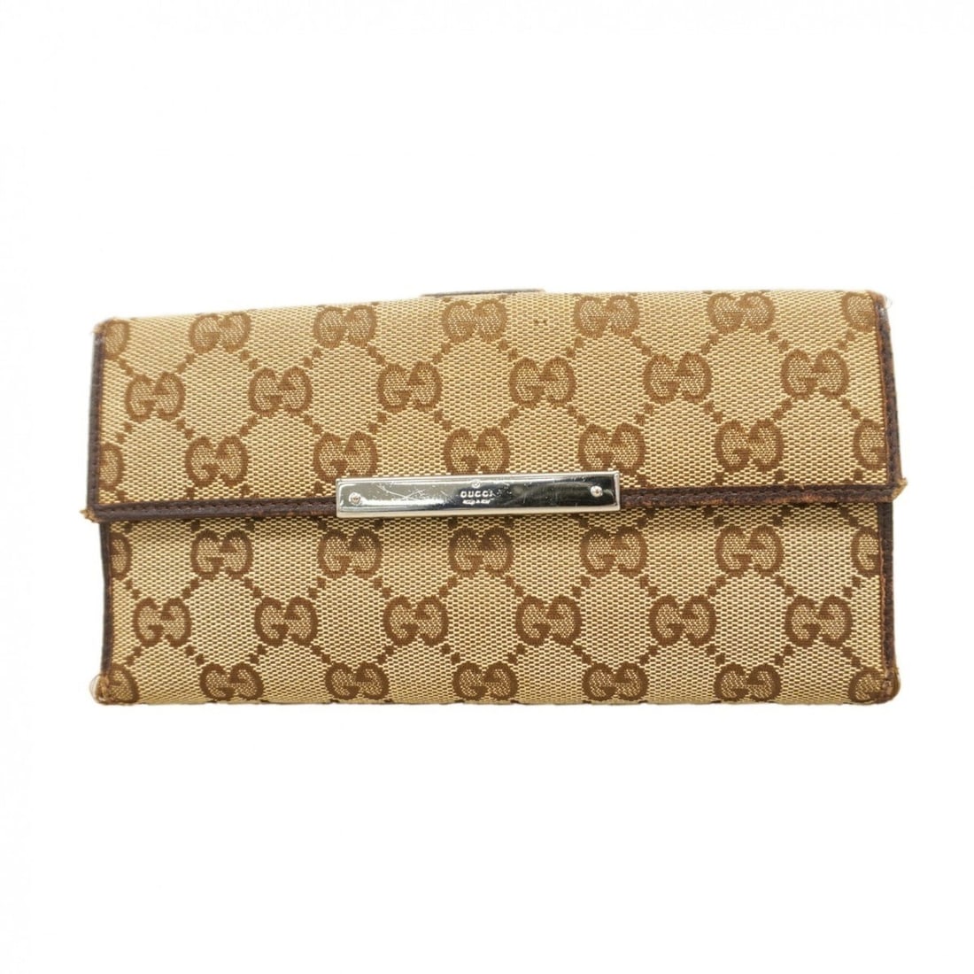 Gucci GG Canvas Long Wallet 112715 Beige Women's: --- Catalog ---Category: SizeSize (HxWxD): 10cm x 19cm x 2.5cm / 3.93'' x 7.48'' x 0.98''Category: DesignType: Long wallet (bi-fold)Color: BeigeGender: WomenMaterial: Canvas Category: GeneralMPN: 1127