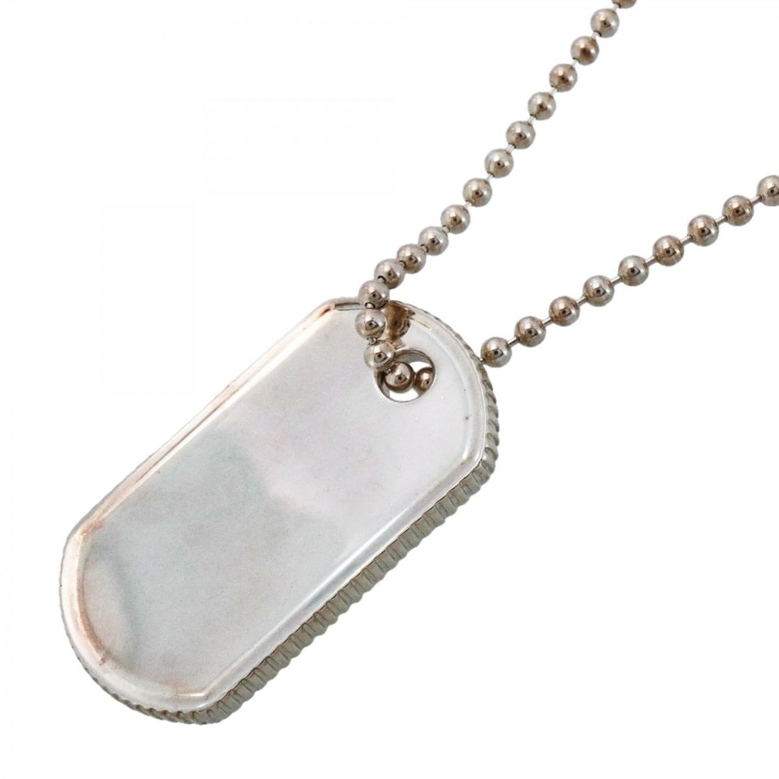 Tiffany & Co. Dog Tag Necklace, Sterling Silver 925, for Men and Women: --- Catalog ---Category: SizePendant Size: 38.7mm x 21.7mm / 1.52'' x 0.85''Neck Circumference: 51 cm / 20.07''Category: DesignGender: Men,WomenMaterial: Silver 925Necklace Type: NecklaceCategory: Gen