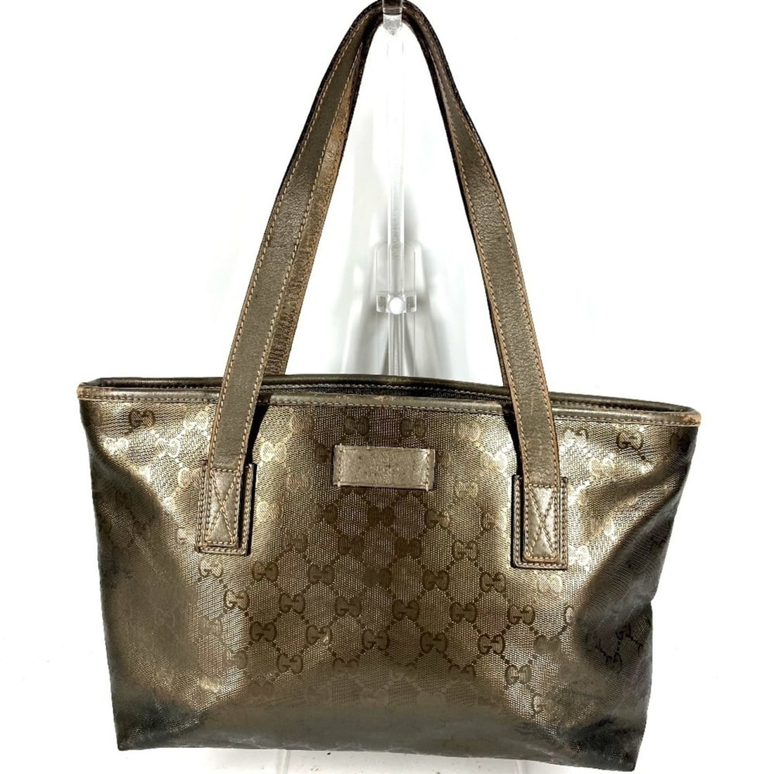 GUCCI 211138 GG Imprime Logo Shoulder Bag Tote Men's Women's Metallic Brown: --- Catalog ---Category: SizeSize (HxWxD): 20cm x 29cm x 9cm / 7.87'' x 11.41'' x 3.54''Category: DesignType: Shoulder bag, Tote bagColor: Metallic brownGender: Men,WomenMaterial: GG Imprimé Category