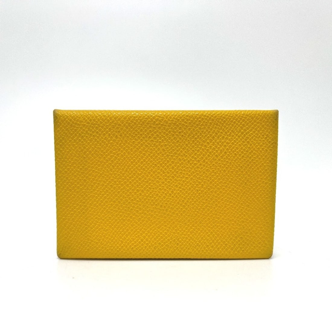 HERMES Calvi Business Card Holder, Leather Goods, Pass Case, Veau Epsom Leather, Women's, Yellow: --- Catalog ---Category: DesignType: Card caseColor: YellowGender: WomenMaterial: Epsom leather Category: GeneralBrand: HermesCountry of Origin: FranceCategory: Physical PropertiesSize (HxWxD): 7cm x 