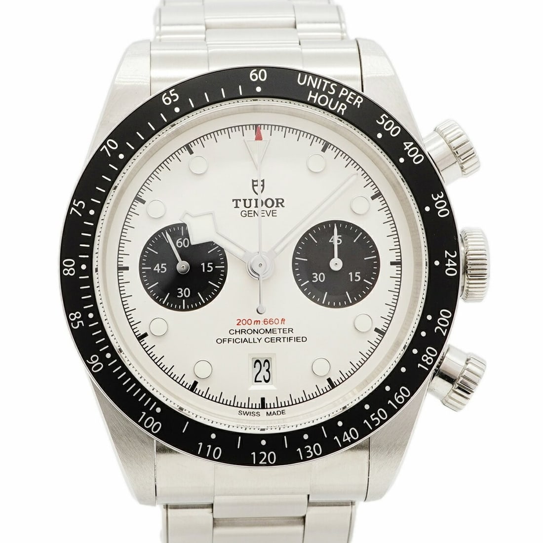 Tudor Black Bay Chrono 79360N Silver Dial Men's Watch: --- Catalog ---Category: SizeWrist Size: 16cm / 6.29''Case Diameter: 41.5mm / 1.63''Category: DesignType: WristwatchGender: MenColor (Dial): SilverMaterial (Band): Stainless steelCategory: GeneralMPN: