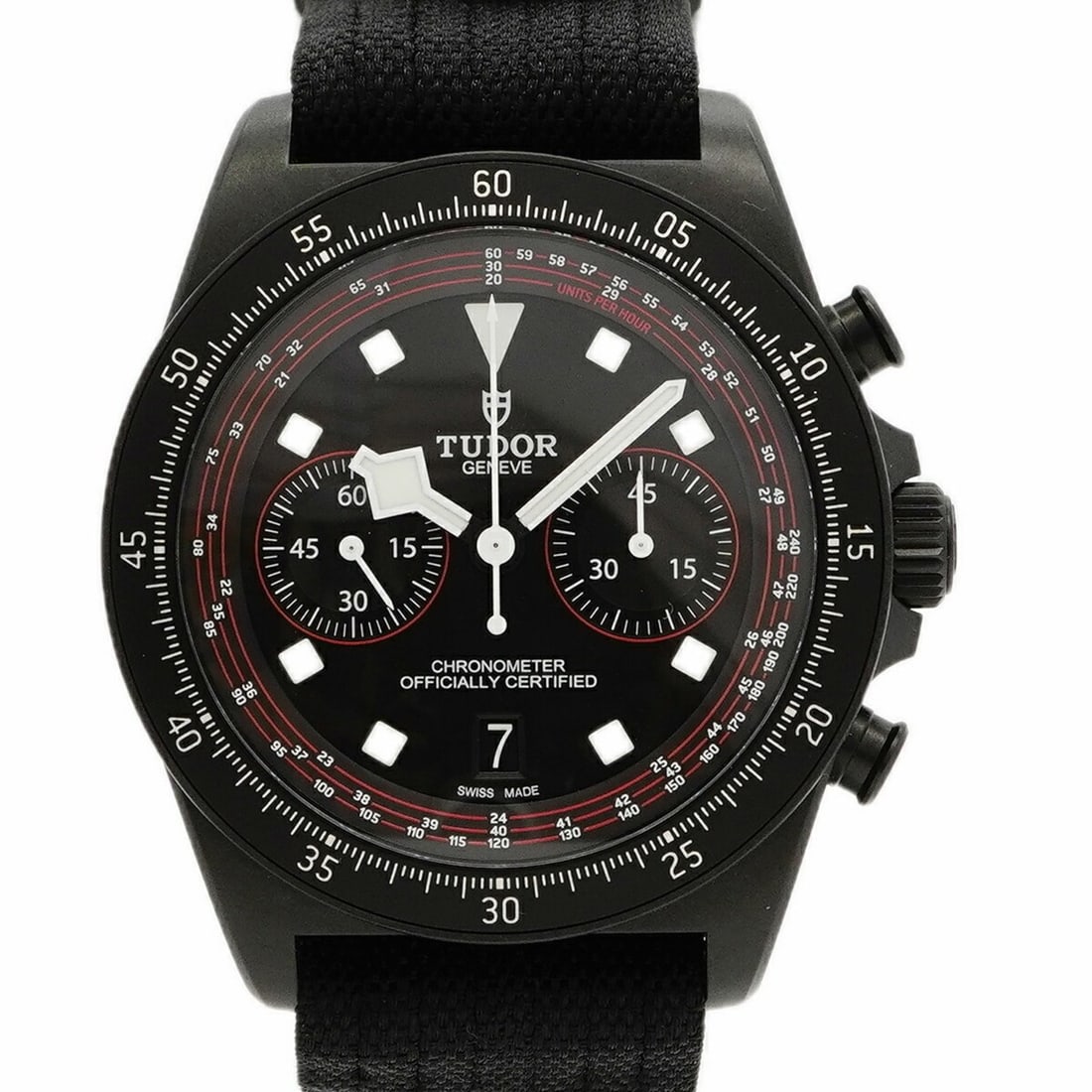Tudor Pelagos FXD Chrono 25827KN Black Dial Men's Watch: --- Catalog ---Category: SizeWrist Size: 20cm / 7.87''Case Diameter: 42.5mm / 1.67''Category: DesignType: WristwatchGender: MenColor (Dial): BlackMaterial (Band): NylonCategory: GeneralMPN: 25827KNBra