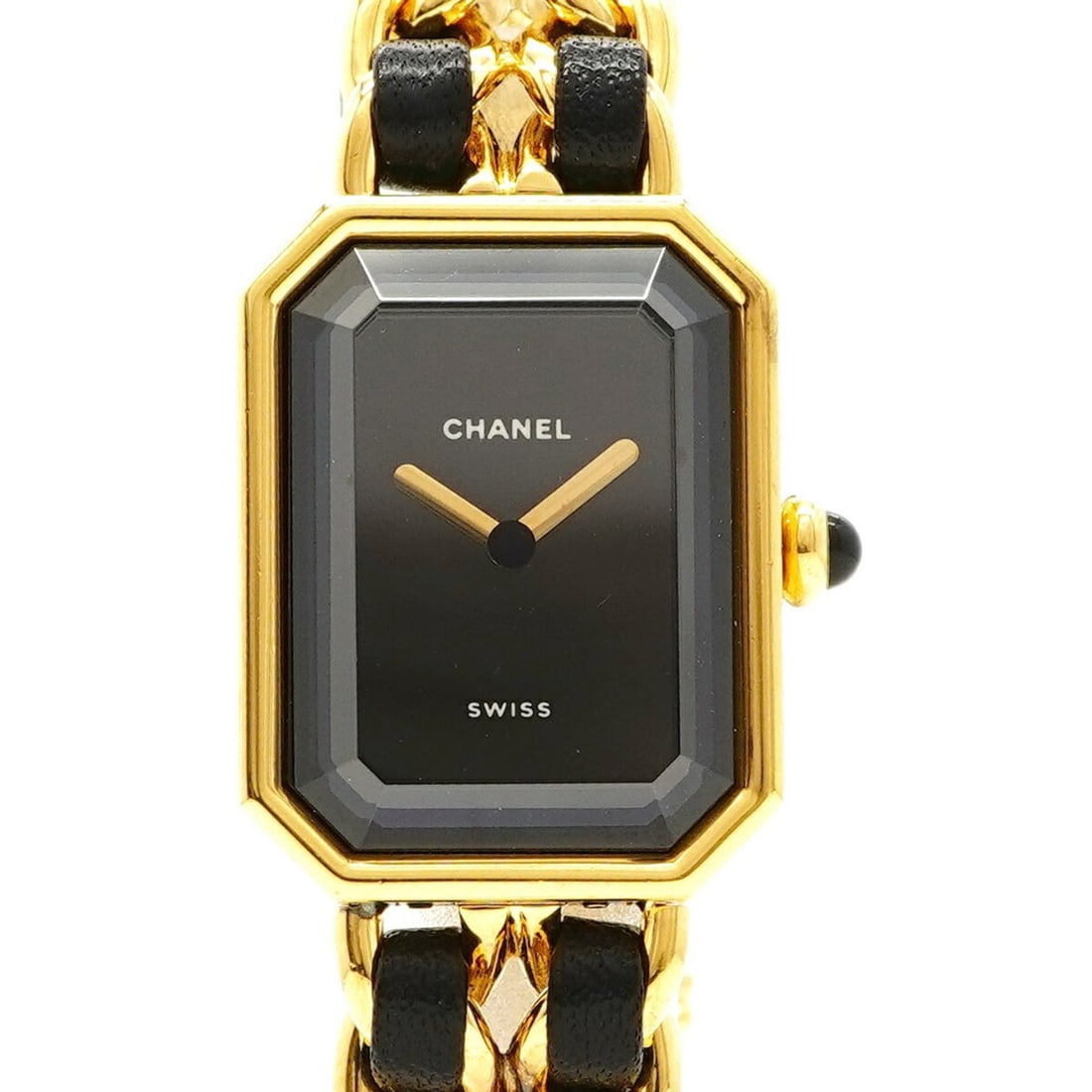 Chanel Première M H0001 Black Dial Women's Watch: --- Catalog ---Category: SizeWrist Size: 15cm / 5.9''Case Diameter: 20.2mm / 0.8''Category: DesignType: WristwatchGender: WomenColor (Dial): BlackMaterial (Band): LeatherCategory: GeneralMPN: H0001Bra