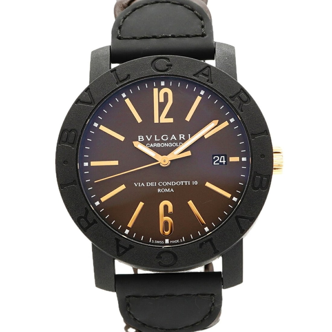 Bulgari BBP40C11CGLD BB40CL Brown Dial Men's Watch: --- Catalog ---Category: SizeWrist Size: 18.5cm / 7.28''Case Diameter: 40.2mm / 1.58''Category: DesignType: WristwatchGender: MenColor (Dial): BrownMaterial (Band): LeatherCategory: GeneralMPN: BBP40C