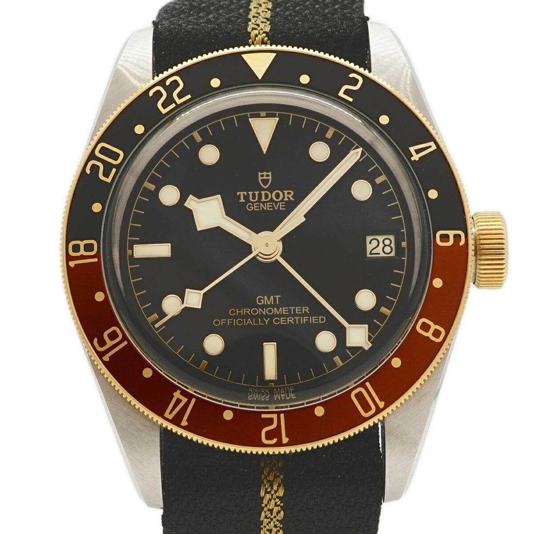 Tudor Black Bay 79833MN Dial Men's Watch: --- Catalog ---Category: SizeWrist Size: 19cm / 7.48''Case Diameter: 41.1mm / 1.62''Category: DesignType: WristwatchGender: MenColor (Dial): BlackMaterial (Band): NylonCategory: GeneralMPN: 79833MNBra