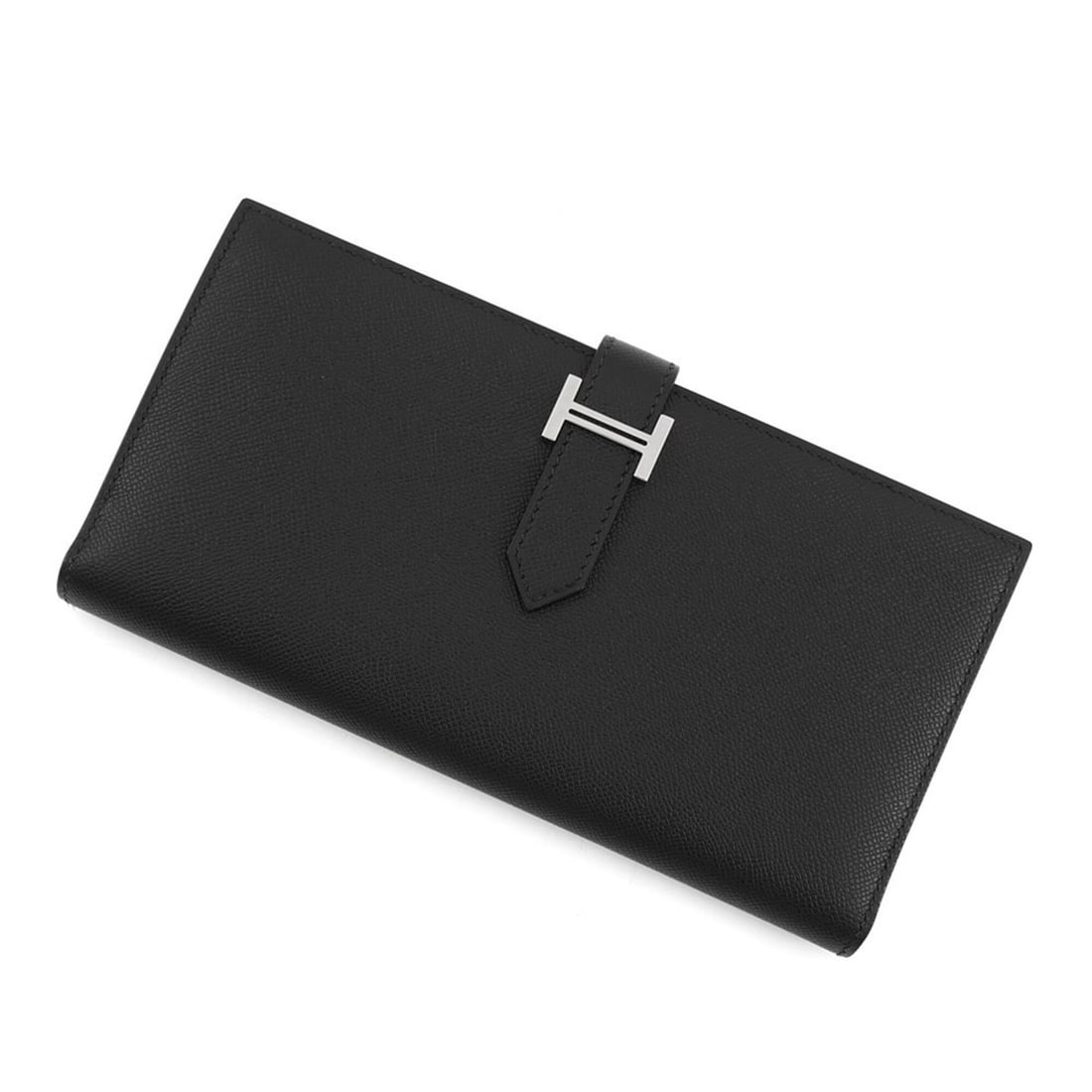 Hermes Bearn Soufflé Long Wallet, Black, Veau Madame, W Stamp, HERMES WALLET: --- Catalog ---Category: SizeSize (HxWxD): 9cm x 17.5cm / 3.54'' x 6.88''Category: DesignType: Coin purse/coin caseColor: BlackGender: Women,MenCategory: GeneralBrand: HermesCountry of Origin: France-