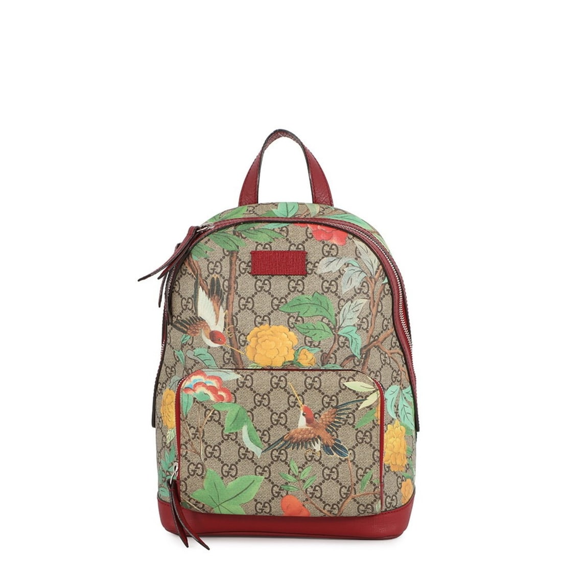 Gucci Tian Backpack Flower Bird GG Supreme Leather 427042 GUCCI Handbag Women's: --- Catalog ---Category: SizeSize (HxWxD): 29cm x 22cm x 13cm / 11.41'' x 8.66'' x 5.11''Category: DesignType: Backpack, HandbagColor: Beige, Multi-colorGender: WomenMaterial: GG Supreme , Leather Cat