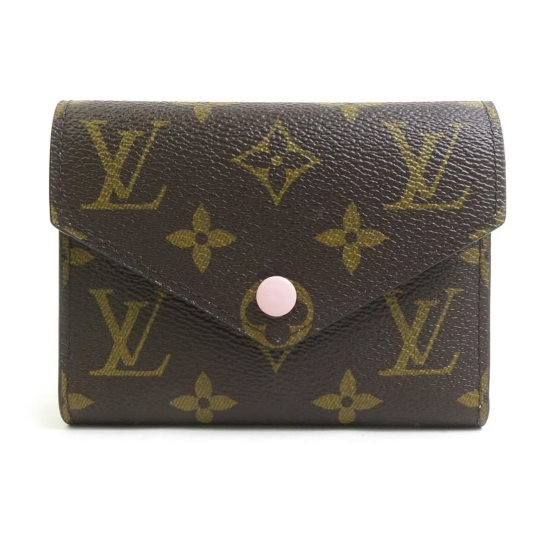 Louis Vuitton LOUIS VUITTON Tri-fold Wallet Monogram Portefeuille Victorine Canvas Rose Ballerine: --- Catalog ---Category: SizeSize (HxWxD): 9cm x 12cm x 2.5cm / 3.54'' x 4.72'' x 0.98''Category: DesignType: Wallet (tri-fold)Color: Monogram, Rose ballerineGender: WomenMaterial: Monogram Category: 