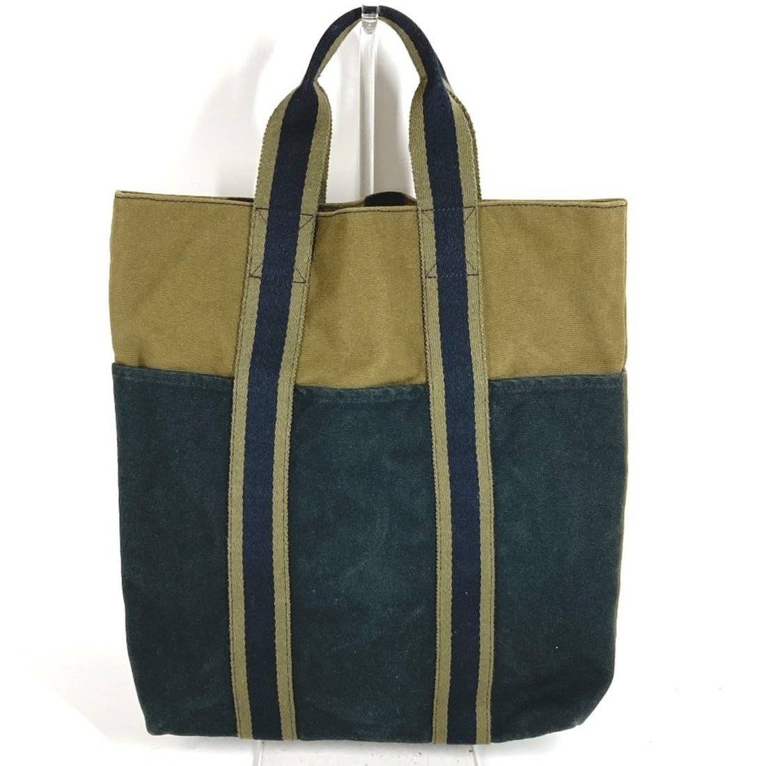 HERMES Fourre-Tout Cabas Tote Bag, Vertical Handbag, Cotton, Men's/Women's, Khaki: --- Catalog ---Category: SizeSize (HxWxD): 36cm x 35.5cm x 6.5cm / 14.17'' x 13.97'' x 2.55''Category: DesignType: Handbag, Tote bagColor: Black, KhakiGender: Men,WomenMaterial: Cotton Category: Gener