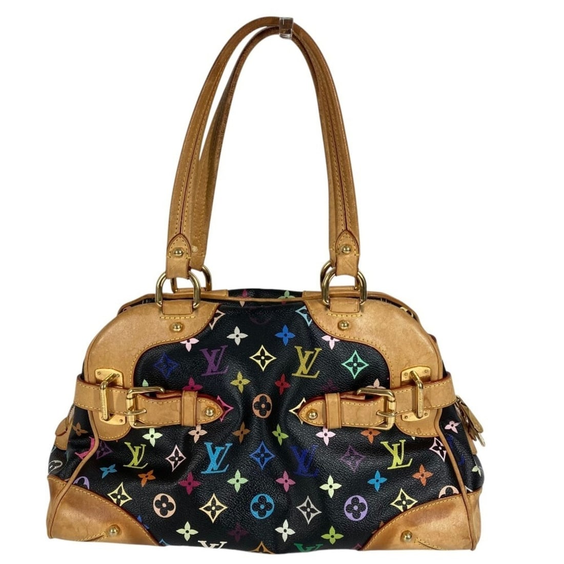 LOUIS VUITTON M40194 Monogram Multicolore Claudia Shoulder Bag Boston Handbag Canvas Men's Women's: --- Catalog ---Category: SizeSize (HxWxD): 18.5cm x 35cm x 16cm / 7.28'' x 13.77'' x 6.29''Category: DesignType: Boston bag, Handbag, Shoulder bagColor: Black, NoirGender: Men,WomenMaterial: Monogram 