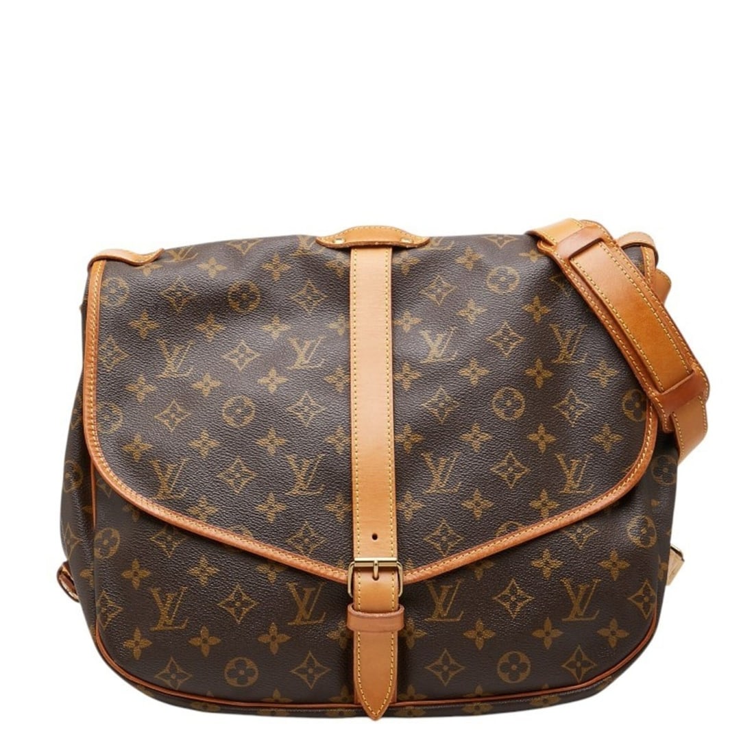 Louis Vuitton Monogram Saumur 30 Crossbody Shoulder Bag M42256 Brown Leather Women's LOUIS VUITTON: --- Catalog ---Category: SizeSize (HxWxD): 24cm x 30cm x 24cm / 9.44'' x 11.81'' x 9.44''Category: DesignType: Shoulder bagColor: BrownGender: WomenMaterial: PVC , Leather Category: GeneralMPN: M42256