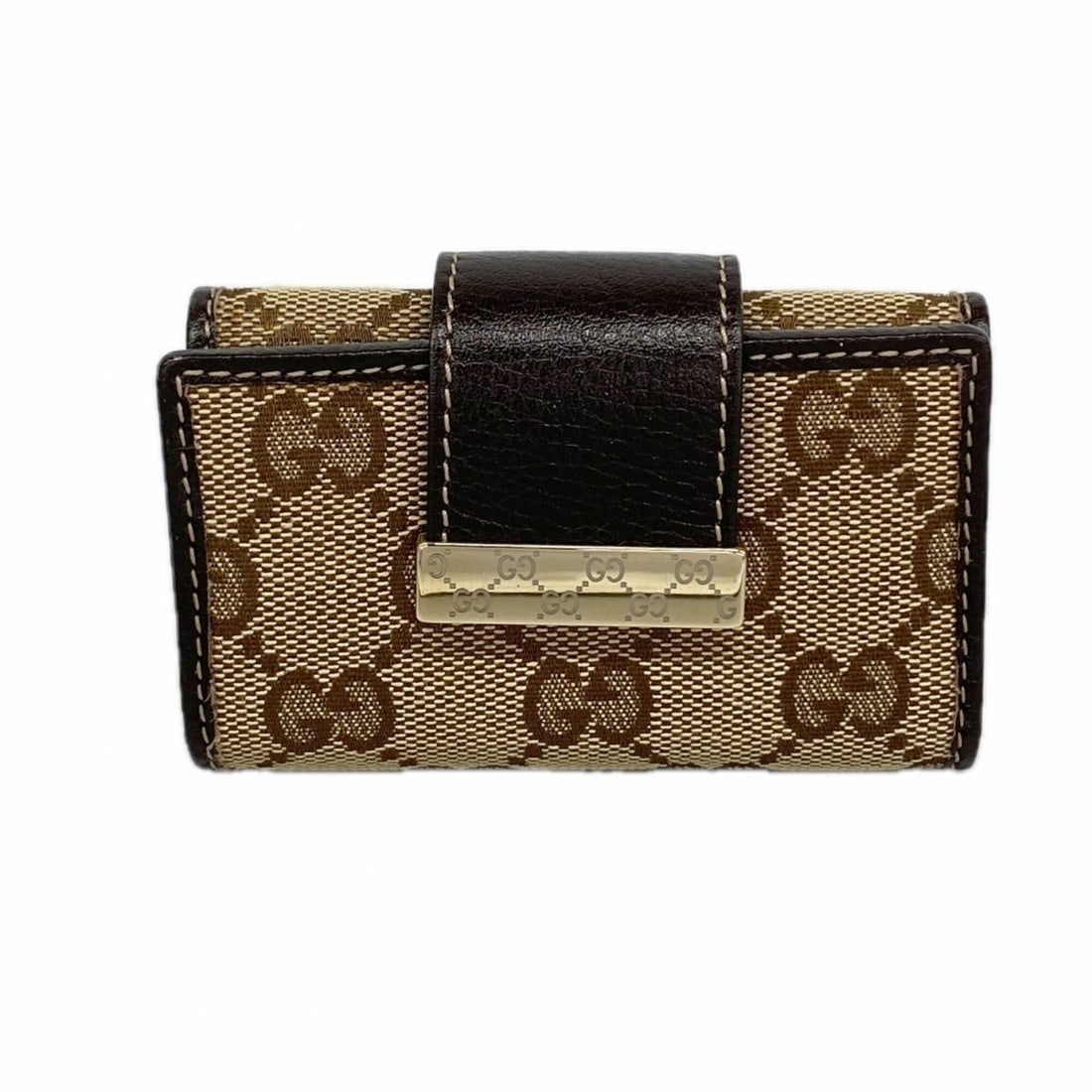 Gucci Accessory Key Case GG Canvas 212098 Beige Champagne Men's Women's: --- Catalog ---Category: DesignType: KeycaseColor: BeigeGender: Men,WomenMaterial: Canvas Category: GeneralMPN: 212098Brand: GucciCategory: Physical PropertiesSize (HxWxD): 6.5cm x 9.5cm x 2.5cm / 2.5