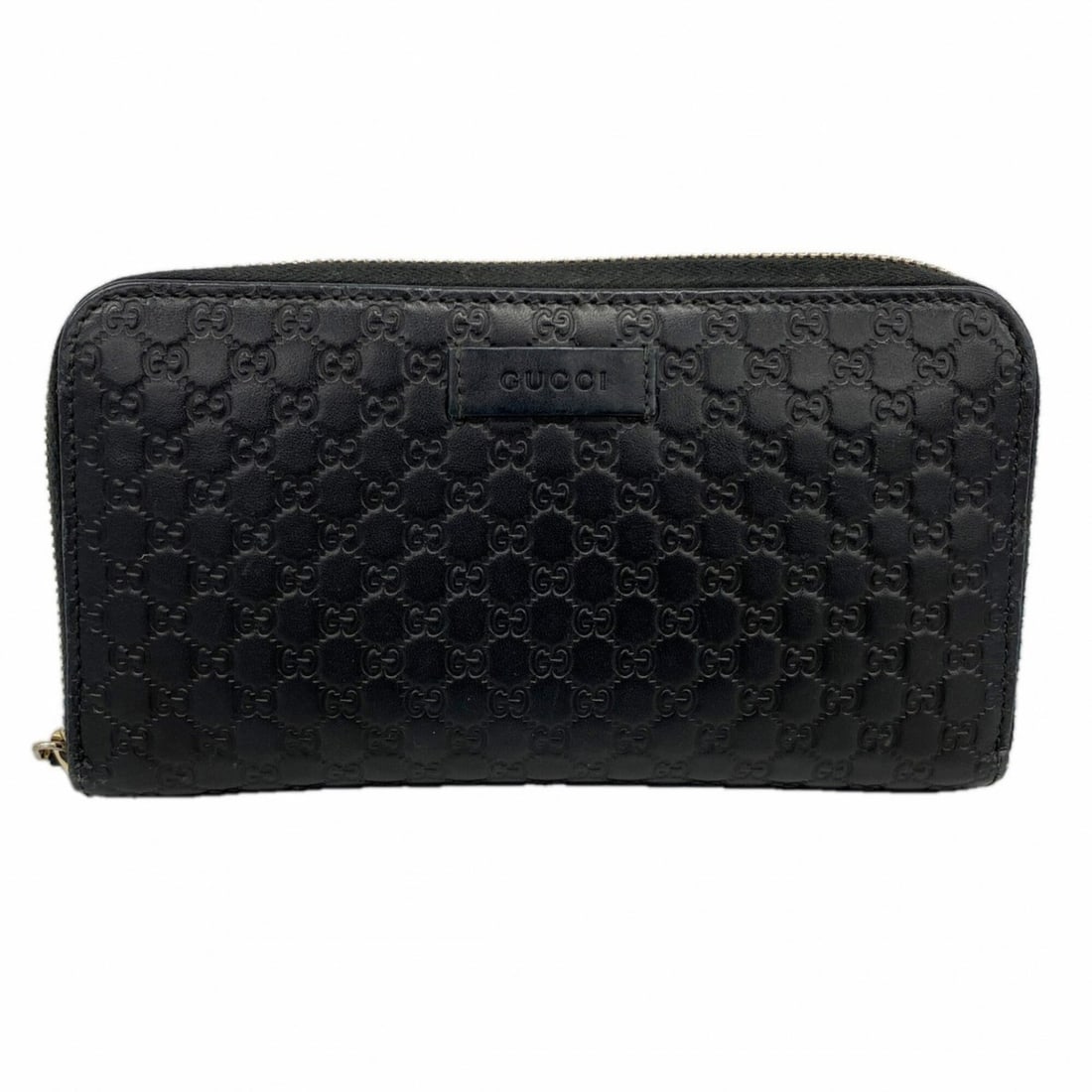 Gucci long wallet, Microguccissima, 449391, leather, black, champagne, men's/women's.: --- Catalog ---Category: SizeSize (HxWxD): 11cm x 19cm x 2.5cm / 4.33'' x 7.48'' x 0.98''Category: DesignType: Long wallet (bi-fold)Color: BlackGender: Men,WomenMaterial: Leather Category: GeneralMPN: