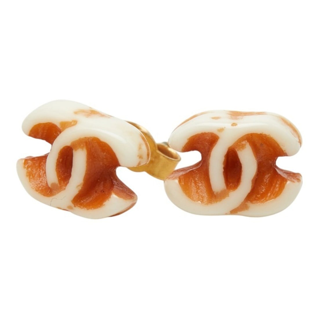 Chanel Coco Mark Earrings, Beige Plastic, Women's CHANEL: --- Catalog ---Category: SizeSize (HxWxD): 7.80mm x 10.30mm / 0.31'' x 0.41''Category: DesignType: Stud earringsColor: BeigeGender: WomenMaterial: PlasticCategory: GeneralBrand: Chanel--- Item List --