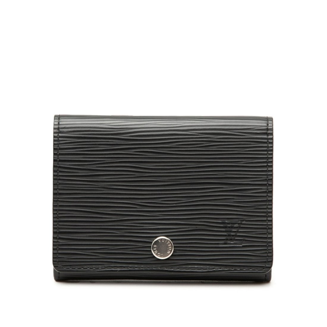 Louis Vuitton Epi Enveloppe Carte de Visite Business Card Holder/Card Case/Pass Case M56169 Noir: --- Catalog ---Category: DesignType: Business card caseColor: Black, NoirGender: MenMaterial: Leather Category: GeneralLine: EpiBrand: Louis VuittonCategory: Physical PropertiesSize (HxWxD): 8cm x 10.